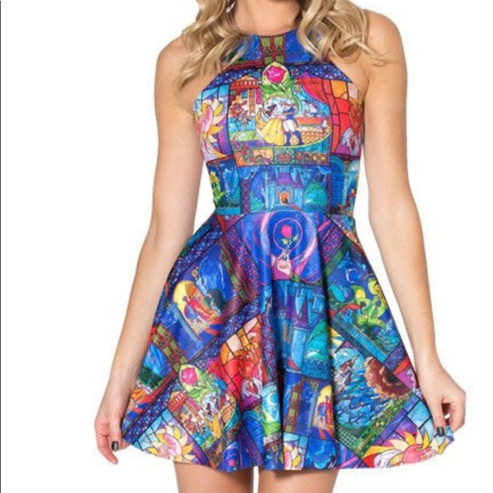 Tale As Old As Time Reversible Skater Dress